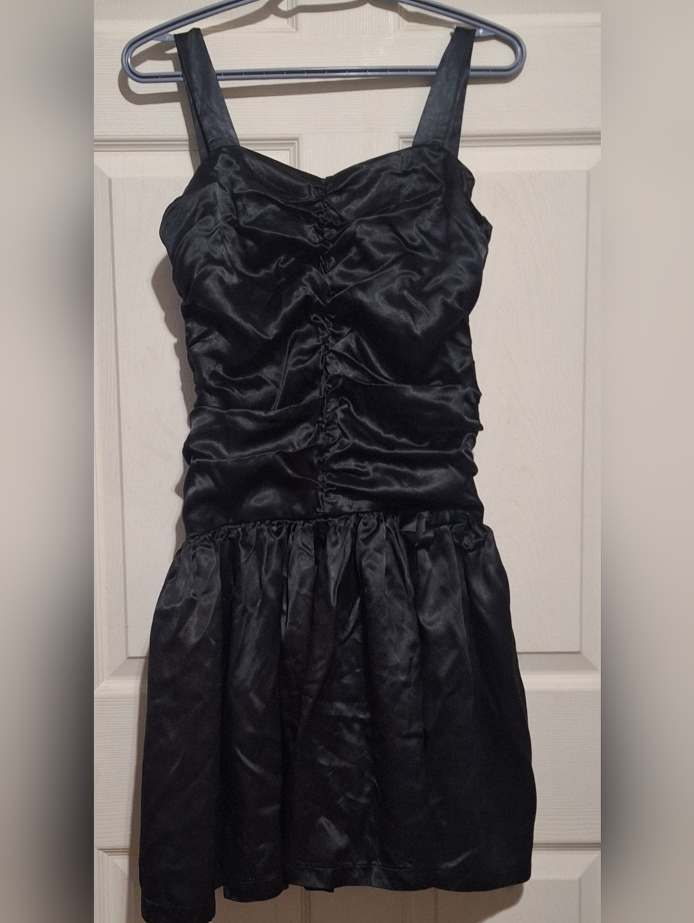 Jean Marc Philippe Black Satin Evening Dress